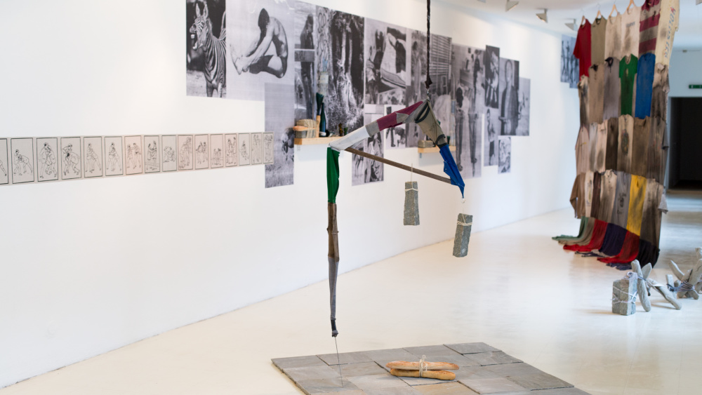 Installationsansicht, Stadtgalerie Saarbrücken, Gianfranco Foschino, Moris, Foto: Kuschnir Installationsansicht Gianfranco Foschino/ Moris