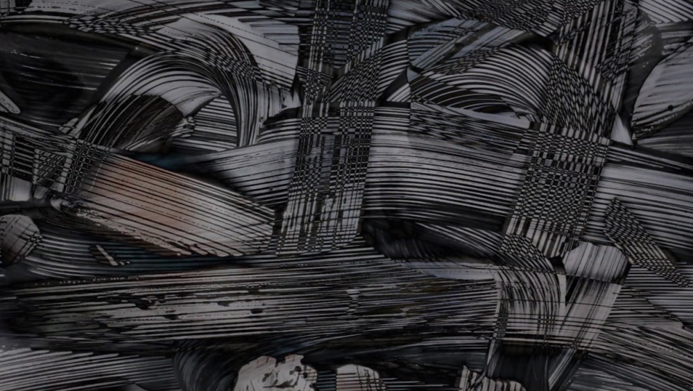 Takehito Koganezawa, Paint it Black, and Erase, Videostill, Dimension Variable, no sound Installationsansicht