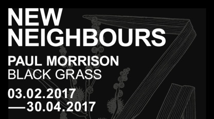 Paul Morrison, Black Grass, 2017, Einladungskarte Stadtgalerie Saarbrücken Paul Morrison, Black Grass, 2017, Einladungskarte Stadtgalerie Saarbrücken