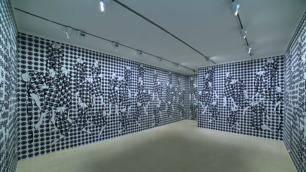 Parastou Forouhar, "The Eyes", installation view, Stadtgalerie Saarbrücken, 2019 Parastou Forouhar