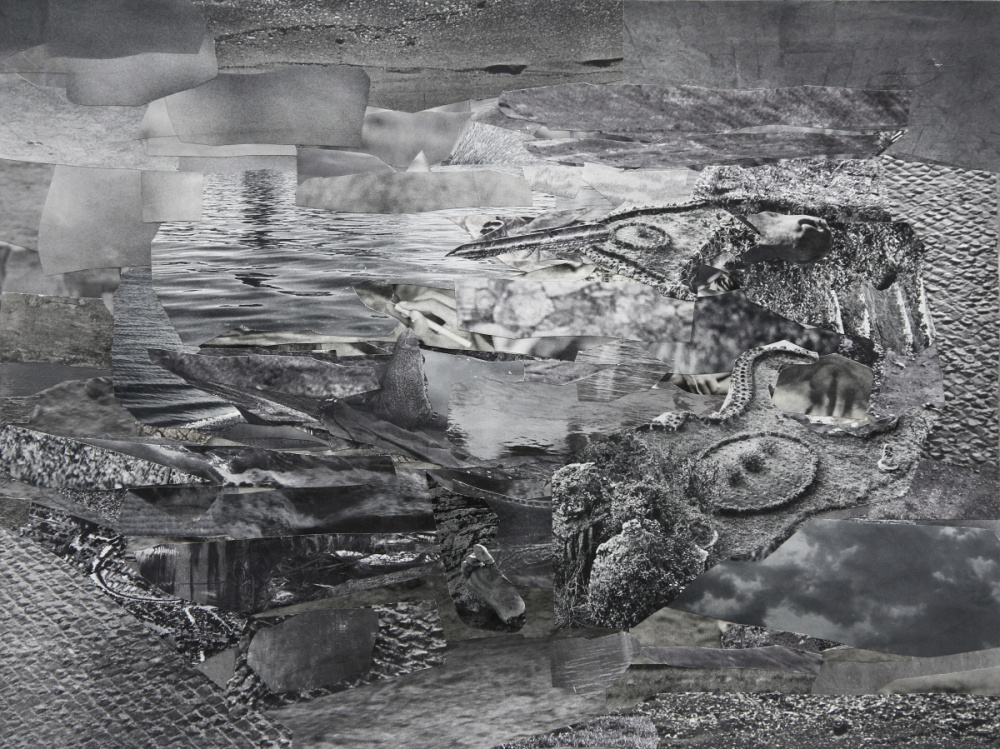 reflection1, 2017, 34.5 x 46 cm, analog on paper, unique Sabine Hertig