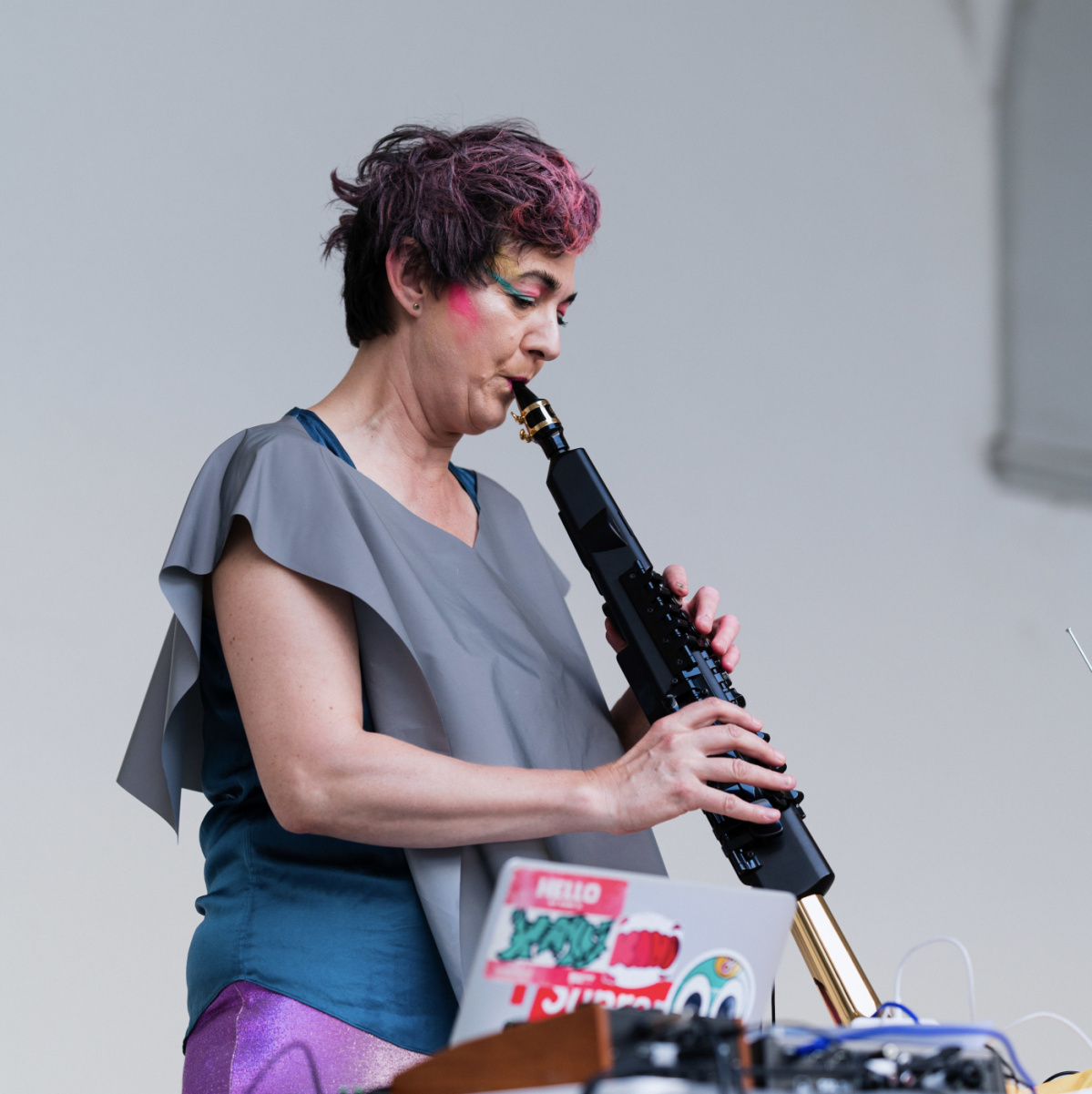 Melissa E. Logan, Statisch, Innenhof der Stadtgalerie Saarbrücken, 8. Juli 2022 Melissa E. Logan