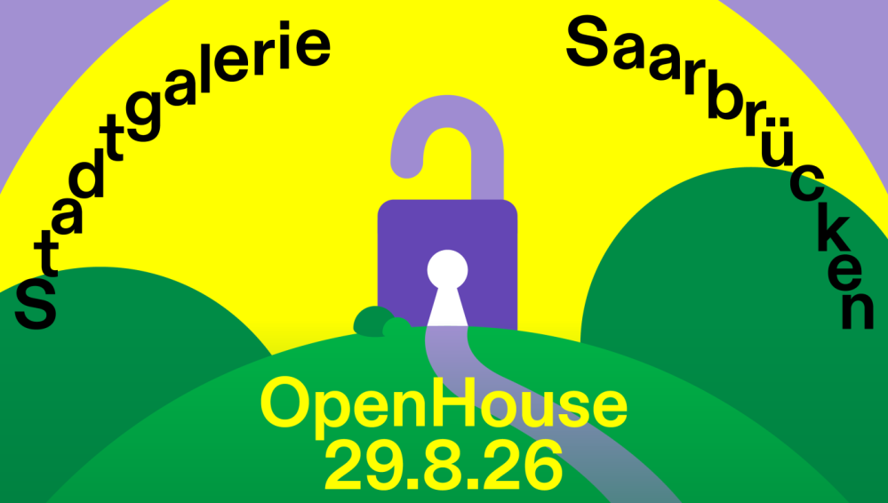 Banner Stadtgalerie Saarbrücken Open House 29.8.26